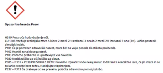 Varnostni list